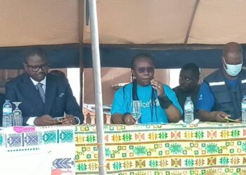 Cerimónia de lançamento da segunda dose de sarampo na Guiné-Bissau